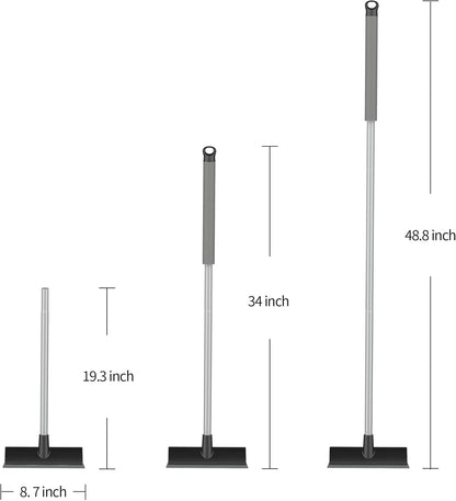 MR.SIGA Floor Scrub Brush with Long Handle, 2 in 1