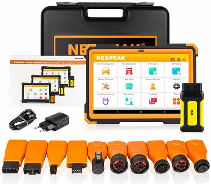 yise-O0565 New NEXPEAK K3 OBD2 Scanner Heavy Duty Diagnostic Tool for Car and Truck OBD2 Key Programmer (EU-Plug)