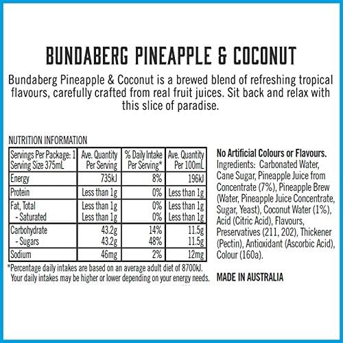 Bundaberg Pineapple & Coconut, 12 x 375 ml