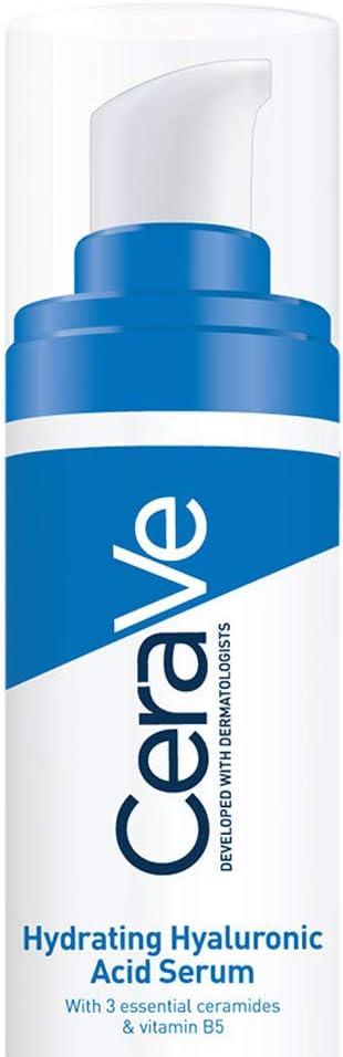 CeraVe Hydrating Hyaluronic Acid Serum | 30ml/1oz | Day & Night Facial Serum with Hyaluronic acid | For All Skin Types