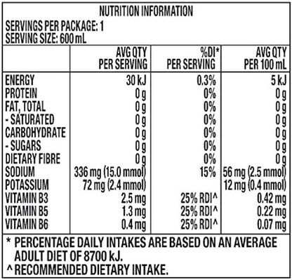 Gatorade G-Active Mango Flavoured Electrolyte Water, 12 x 600ml