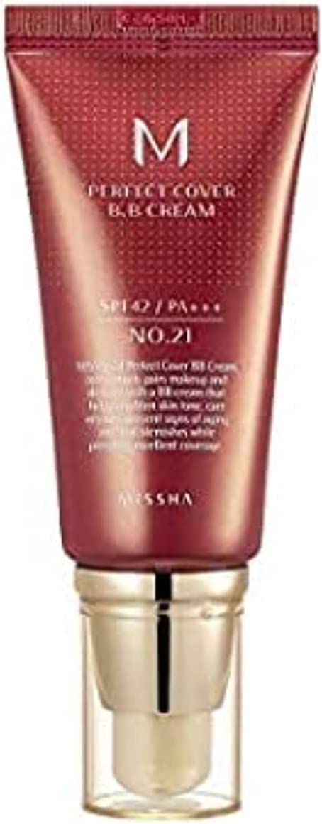 Missha M Perfect Cover Bb Cream With Spf42 Pa+++, Light Beige, 50 ml