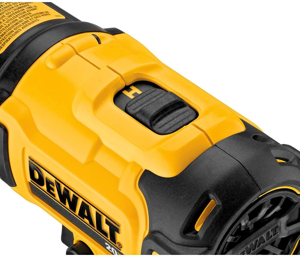 DEWALT 20V MAX Heat Gun, Cordless, Up to 990 Degrees, 42 Minutes of Run Time, LED Light, Bare Tool Only (DCE530B)