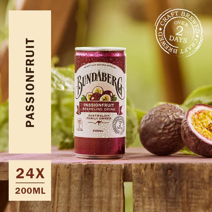 Bundaberg Passionfruit Mini Cans - 24 Pack