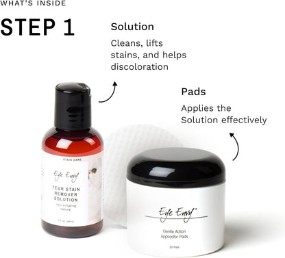 Eye Envy Cat Tear Stain Remover Starter Kit with ProPowder Brush,MADE IN USA