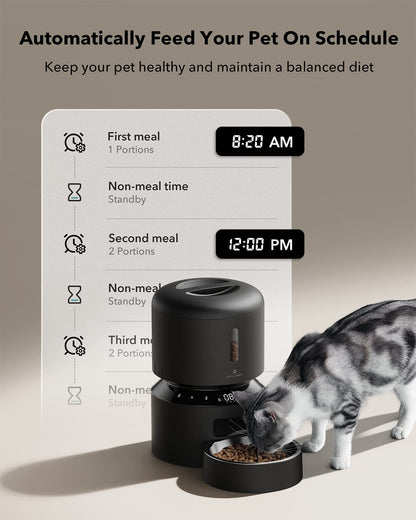 PETLIBRO Automatic Cat Food Dispenser  with Freshness Preservation, Up to 50 Portions 6 Meals Per Day