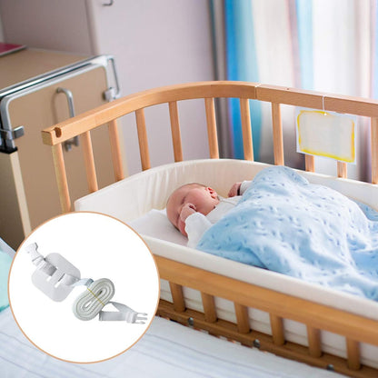 LATTCURE Strap for Baby Cot, 7 m Attachment, Side Cot Strap for Box Spring Beds, Side Cot Strap, Strap for Box Spring Beds, Side Cot Strap White for Docking.