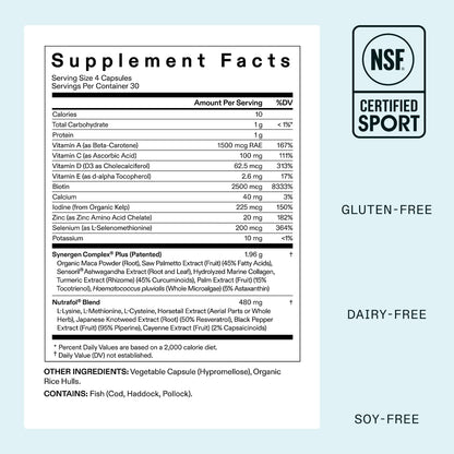 Nutrafol Women's Balance Hair Growth Supplements, Ages 45 and Up, Clinically Proven