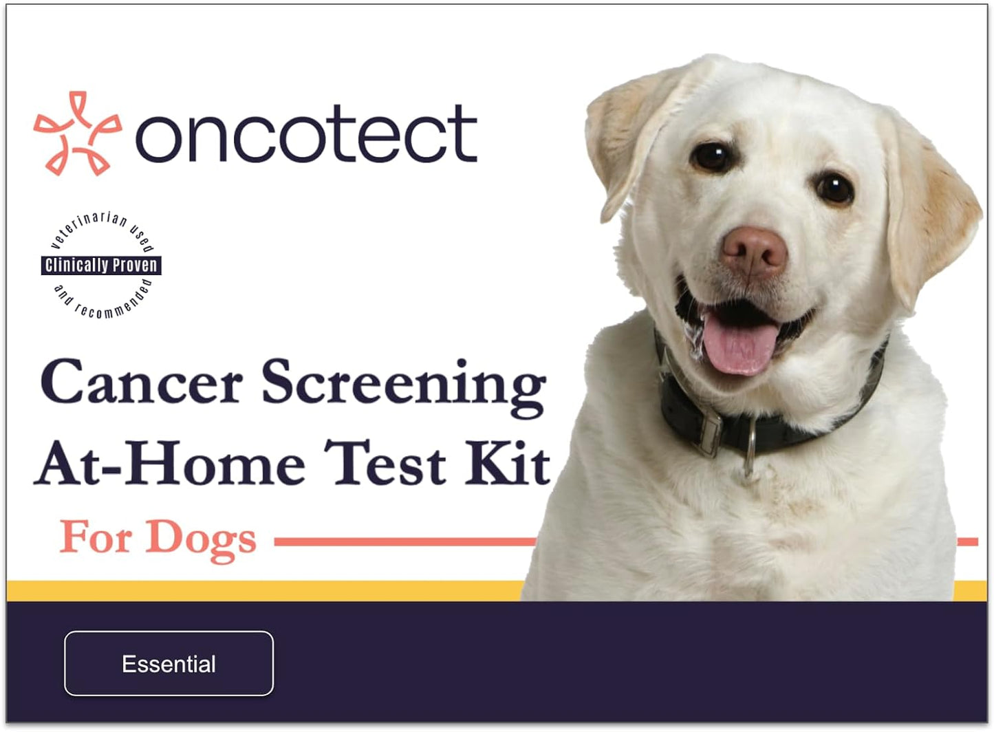 Oncotect Essential Dog Cancer Screening Test Kit, Easy to Use Cancer Screening, Affordable Non-Invasive Urine-Based Test, Works On All Dog Breeds and Ages