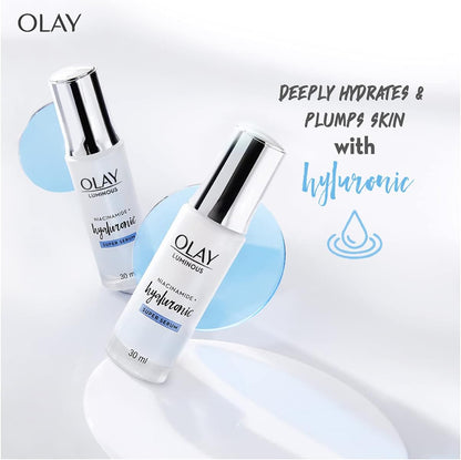 Olay Luminous Niacinamide+ Hyaluronic Super Face Serum, 30ml