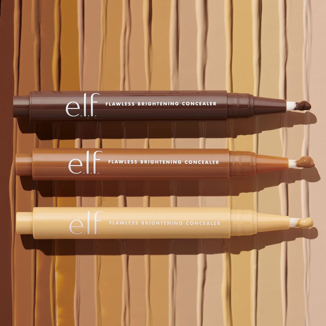 e.l.f. Flawless Brightening Concealer, Illuminating & Highlighting Face Makeup, Conceals Dark Under Eye Circles, Light 28 W, 0.07 Fl Oz