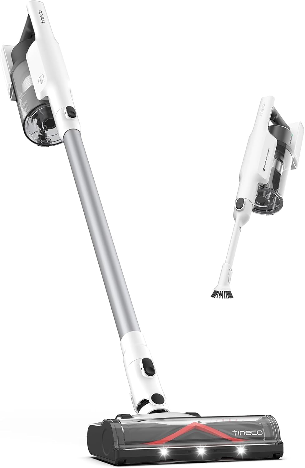 Tineco Pure One A30S 500W Cordless Stick Vacuum Cleaner, 160AW Suction, 60Min Runtime, 1L Larger Dustbin, ZeroTangle Brush, PureCyclone Tech, LED Headlight