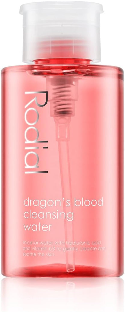 Rodial Dragon's Blood Micellar Cleansing Water, Ultra-Hydrating Formula, Refreshing and Purifying Cleansing Water, Niacinamide for Decongesting Pores, Hyaluronic Acid Cleansing Water