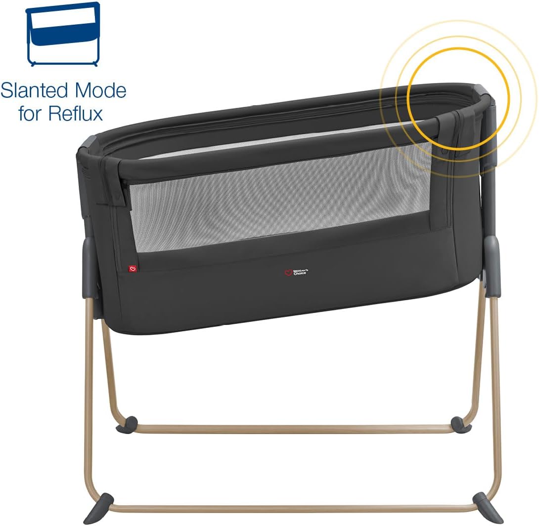 Mother’s Choice Acacia Bassinet, Bedside Sleeper, Co-Sleeper: Space-Saving, Stylish, and Eco-Friendly Bassinet for Newborns, Foldable for Storage, Birth to 6 month/9kgs