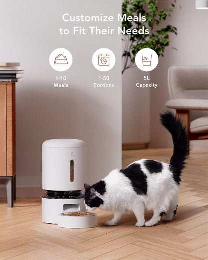 PETLIBRO Automatic Cat Feeder with Camera, 1080P HD Video with Night Vision, 5G WiFi Pet Feeder