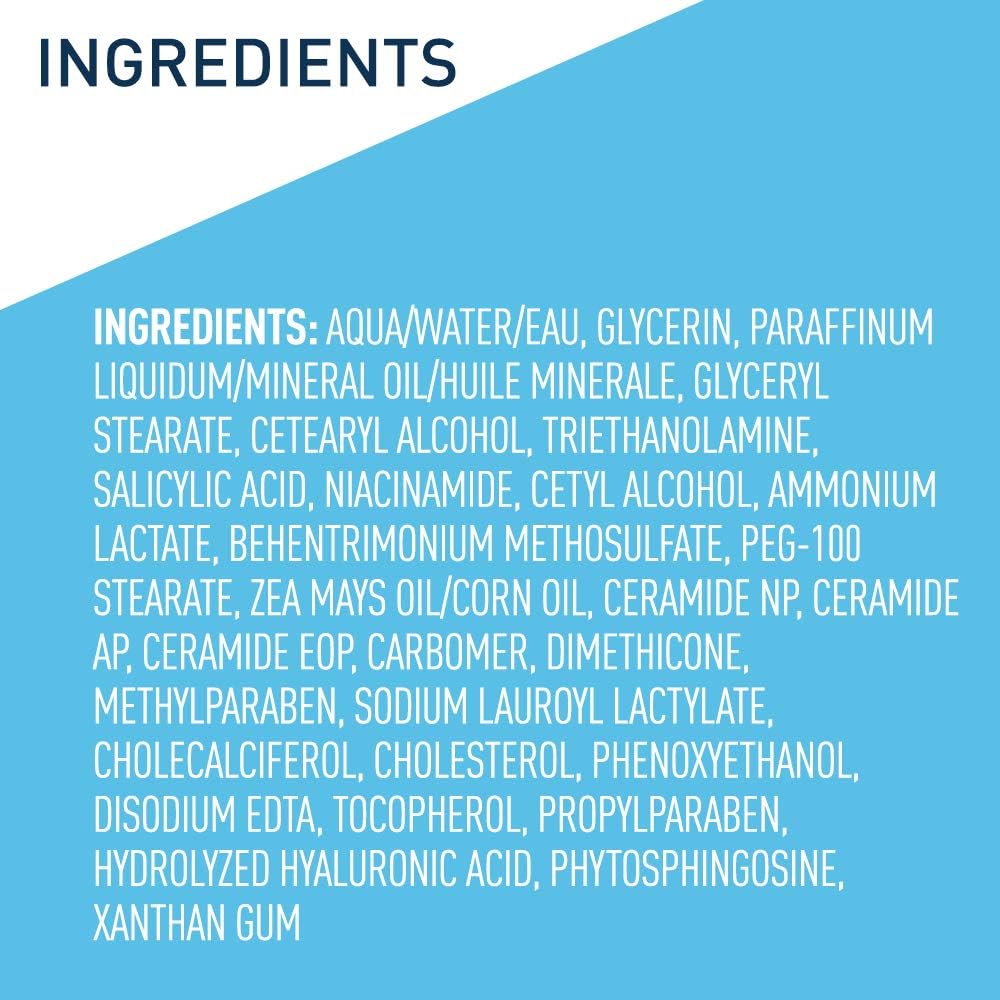 CeraVe Moisturizing Cream with Salicylic Acid, Exfoliating Body Cream 12 ounce