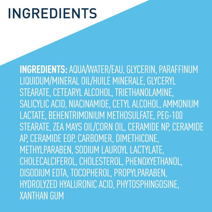 CeraVe Moisturizing Cream with Salicylic Acid, Exfoliating Body Cream 12 ounce