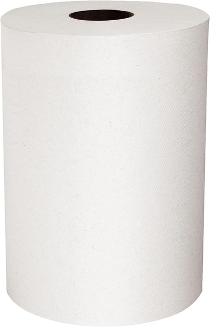 Scott Slimroll Hard Roll Paper Towels (12388) with Fast-Drying Absorbency Pockets, White, 6 Rolls / Case, 580' / Roll