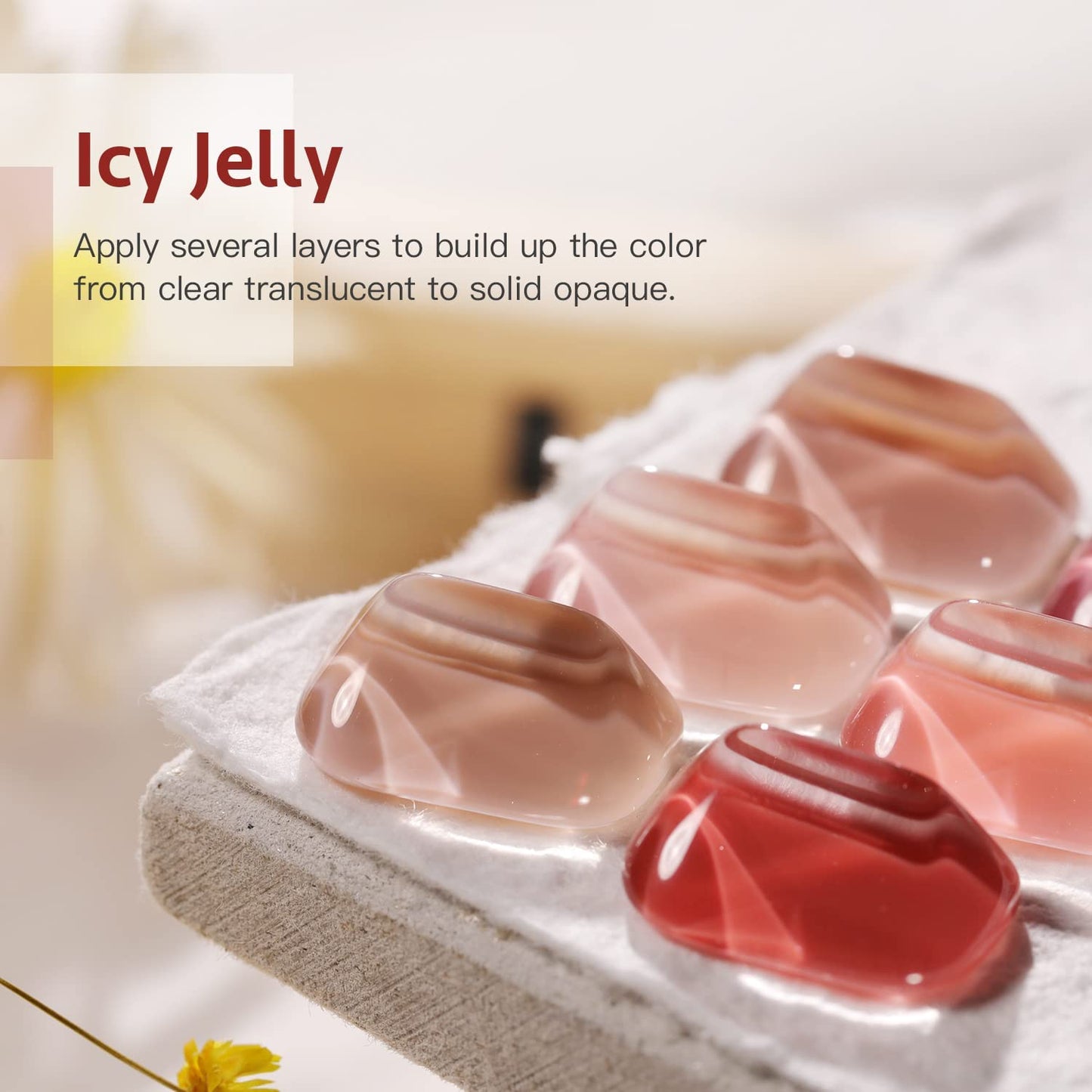 GAOY Icy Jelly Gel Nail Polish Set of 6