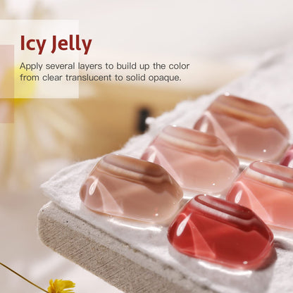 GAOY Icy Jelly Gel Nail Polish Set of 6