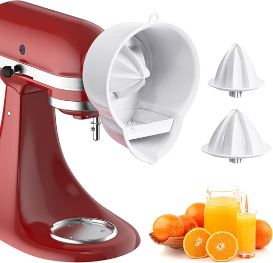 COFUN Juicer Attachment for KitchenAid Stand Mixer With Two Sizes of Reamer, Juicer Attachment Used to Squeeze Lemons, Oranges, Limes etc