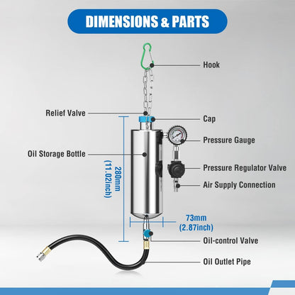 Automotive Fuel Injector Cleaner Machine, C80 Fuel Injection Systems Cleaning Tools, CFS Series Fuel System Cleaning Assistant Fuel Injector Cleaner 1000ML 150PSI