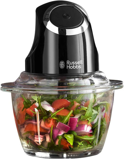 Russell Hobbs RHMFP5BLK, Desire Mini Chopper, Stainless Steel S Blade, One touch Operation