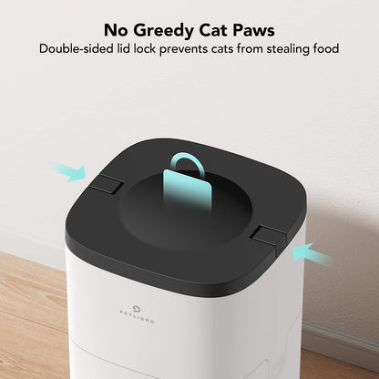 PETLIBRO Automatic Cat Food Dispenser, Automatic Cat Feeder with Customize Feeding Schedule, Auto Cat Feeder with Interactive Voice Recorder, Timed Pet Feeder for Cat & Dog 1-4 Meals Dry Food 4L