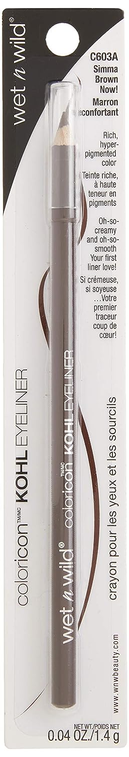 wet n wild Color Icon Kohl Liner Pencil, Simma Brown Now!, 0.04 Ounce