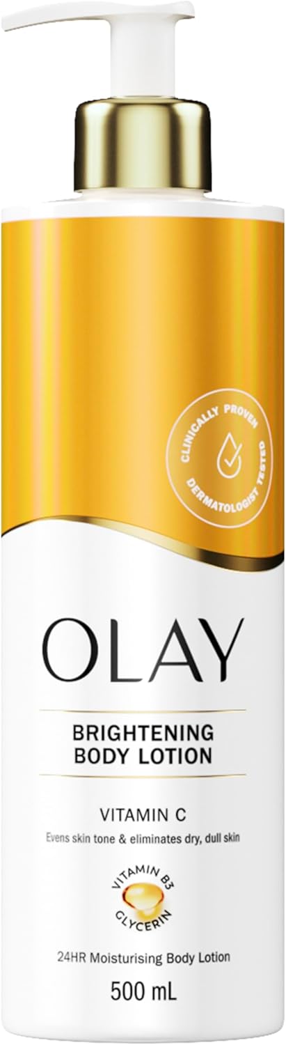 Olay Vitamin C Brightening Body Lotion, 24HR Moisturising Cream