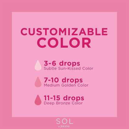 Drop Self Tanning Drops, Tanning Water, Add to Lotions, Serums, and Oils for Custom Tan, for Year-Round Glow, 1 Fluid Ounce