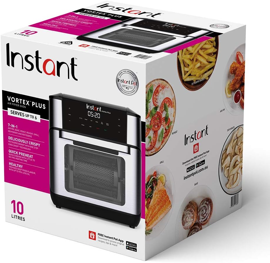 Instant Pot Vortex Plus Air Fryer Oven, Stainless Steel, 10L Silver