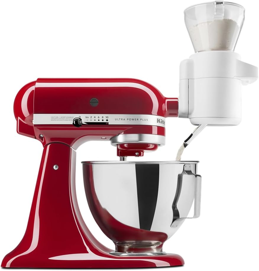 KitchenAid KSMSFTA Sifter + Scale Attachment, 4 Cup, White