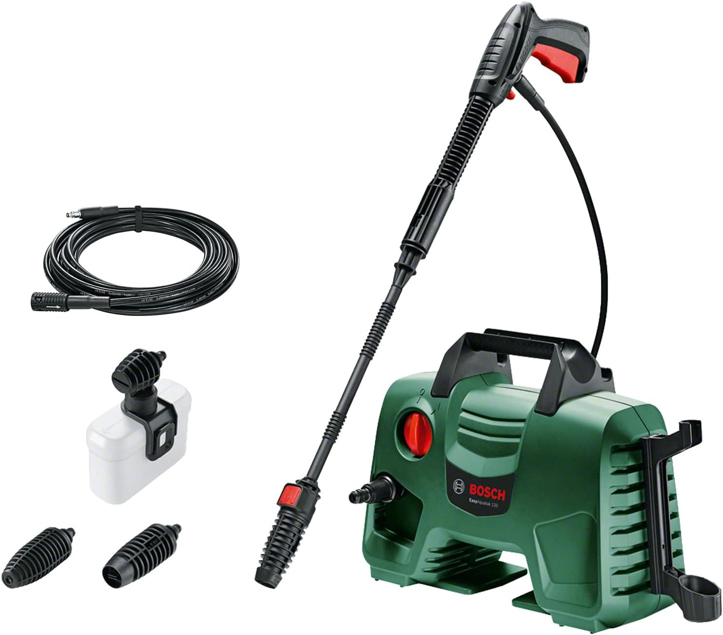 Bosch Home & Garden High Pressure Washer EasyAquatak 120 (1500 Watt, 1740 PSI, High Pressure Gun, Lance, 5m Hose & 6m Hose Extension Inc)