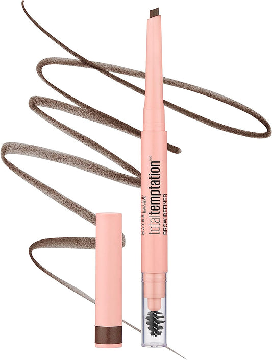 Maybelline Total Temptation Eyebrow Definer Pencil, Medium Brown, 1 Count