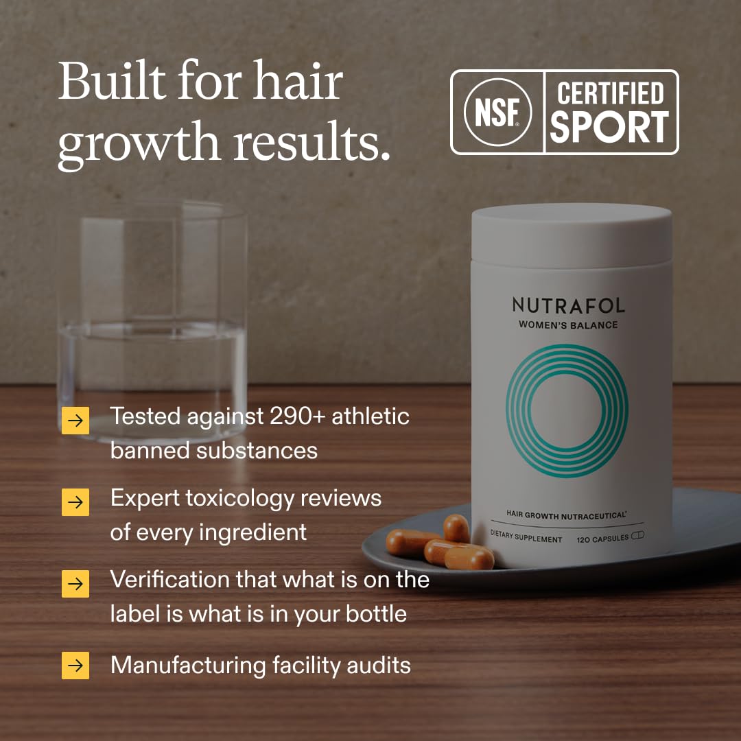 Nutrafol Women's Balance Hair Growth Supplements, Ages 45 and Up, Clinically Proven