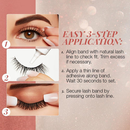 Ardell False Eyelashes Naked Lash 422 4 Pairs Multipack Black Natural Lashes per Soft Comfortable Invisiband Mid-Length With Wispies Vegan-Friendly Cruelty-Free