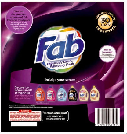 Fab Perfume Indulgence Sublime Velvet Front & Top Loader Powder Laundry Detergent 9 kg