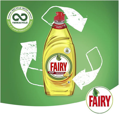 Fairy Ultra Concentrate Lemon Dishwashing Liquid Value Bundle 12x495mL