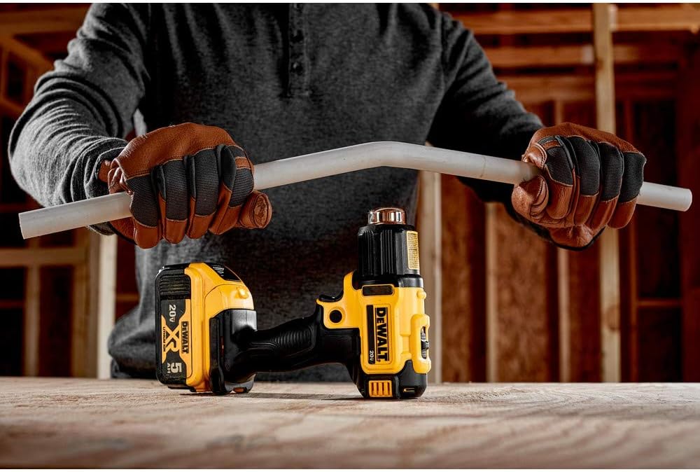 DEWALT 20V MAX Heat Gun, Cordless, Up to 990 Degrees, 42 Minutes of Run Time, LED Light, Bare Tool Only (DCE530B)