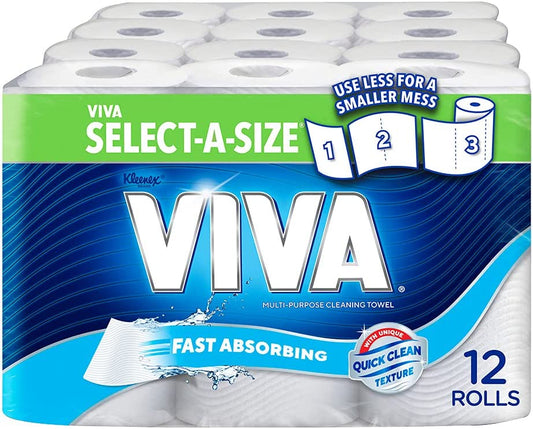 VIVA Paper Towel Select-A-Size Towel, 12 Count
