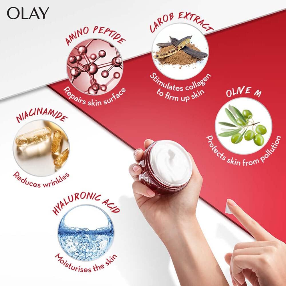 Olay Regenerist Micro Sculpting Face Cream Moisturiser Fragrance Free, 48G