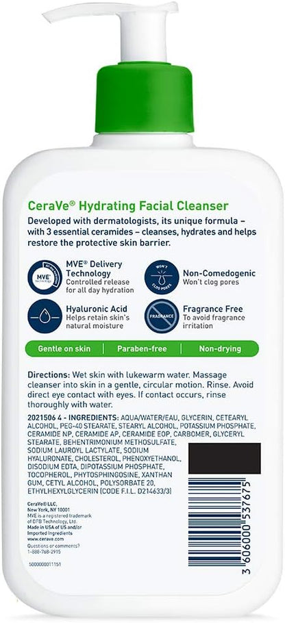 CeraVe Hydrating Cleanser, 16 Ounce