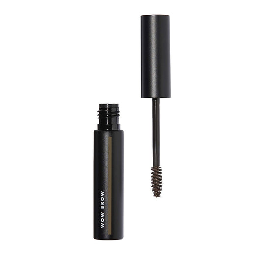 Wow Brow Gel, Volumizing, Buildable, Wax-Gel Hybrid, Creates Full, Voluminous-Looking Brows, Locks Brow Hairs In Place, Neutral Brown, Fiber-Infused, 0.12 Oz