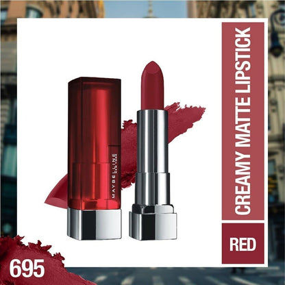 Maybelline Color Sensational Lipstick, Lip Makeup, Matte Finish, Hydrating Lipstick, Nude, Pink, Red, Plum Lip Color, Divine Wine