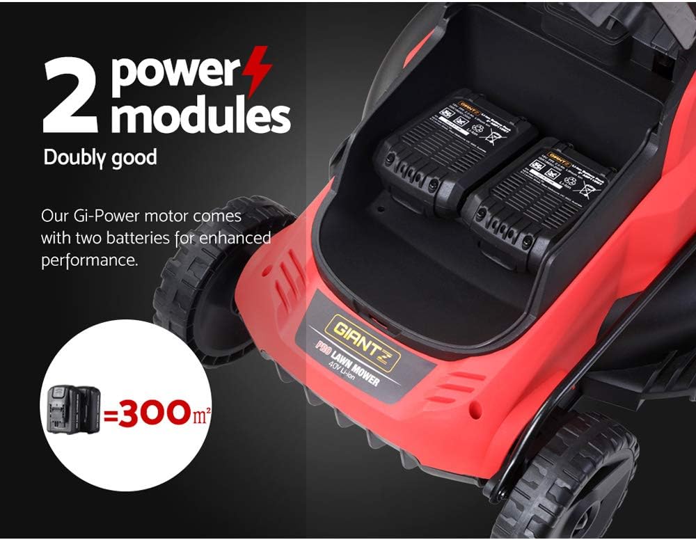 Giantz Lawn Mower Cordless 40V Battery Electric Lawnmower 34cm Width