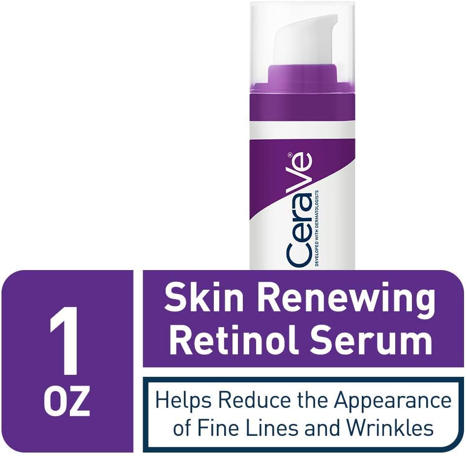 CeraVe Anti Aging Retinol Serum | Cream Serum for Smoothing Fine Lines and Skin Brightening | With Retinol, Hyaluronic Acid, Niacinamide, and Ceramides