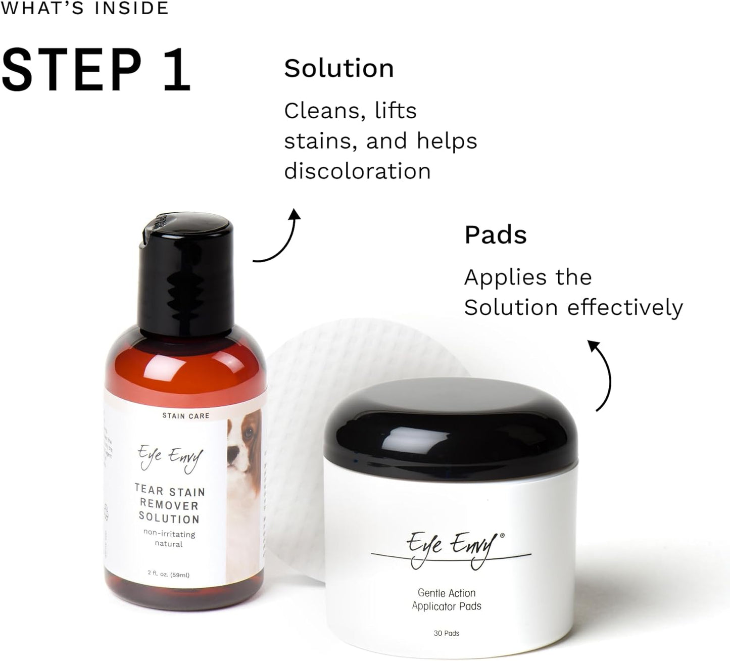 Eye Envy Cat Tear Stain Remover Starter Kit with ProPowder Brush,MADE IN USA