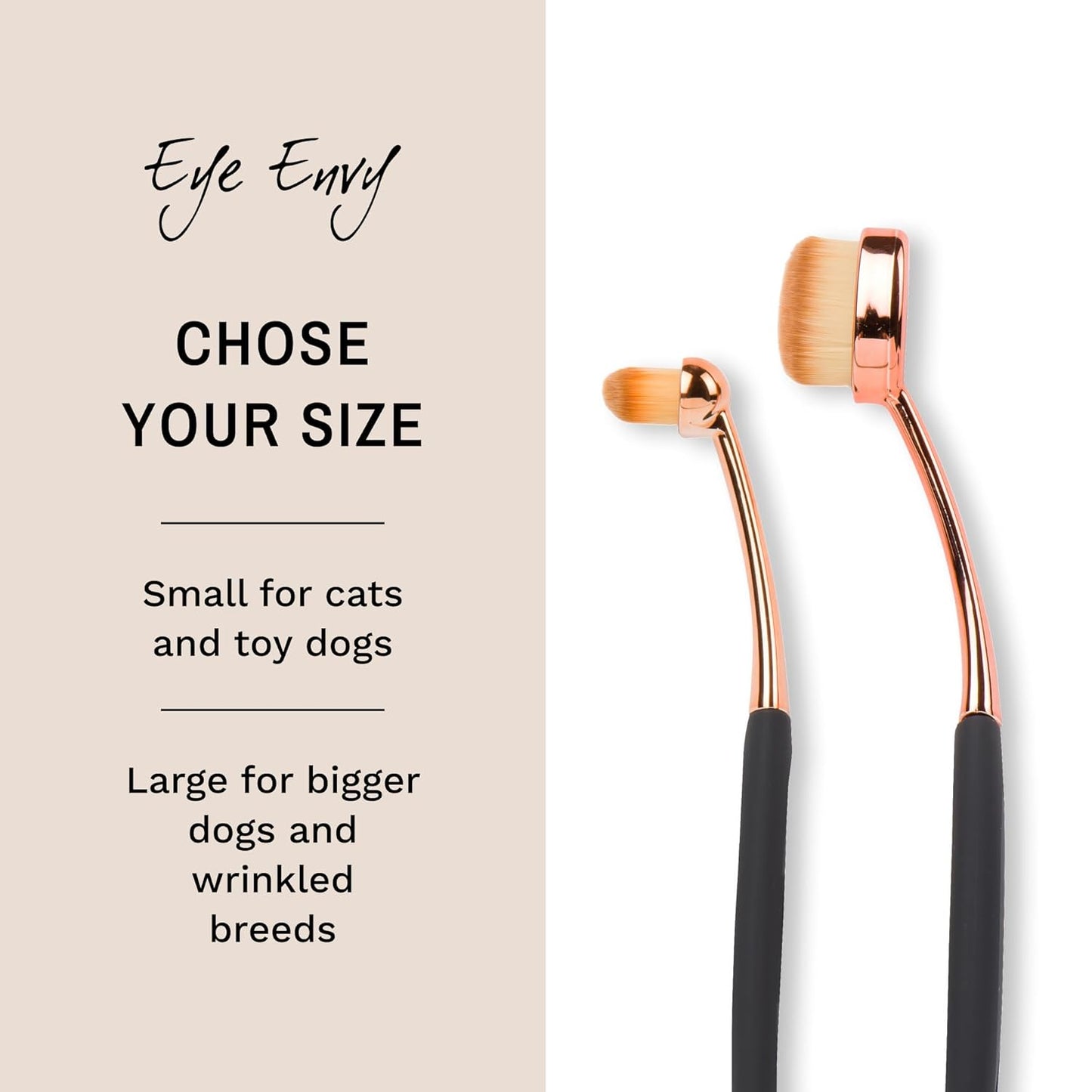 Eye Envy ProPowder Applicator Brush for Dogs and Cats,MADE IN USA