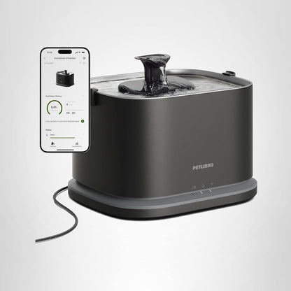 PETLIBRO Upgrade Cat Water Fountain Stainless Steel Tray, Dockstream 2 Cat Fountain Indoor, 3L/101oz